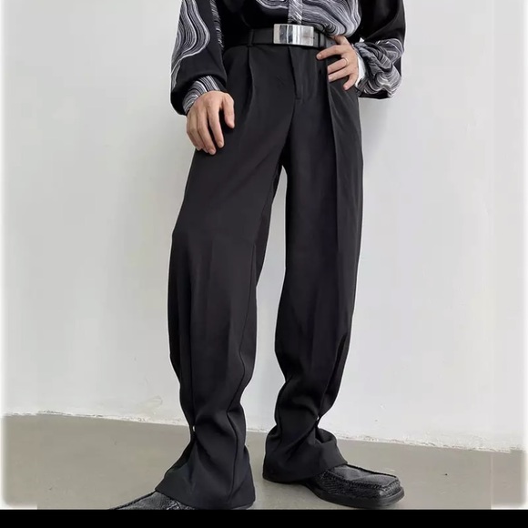 KOREAN STYLE DRESS PANTS/TROUSERS WITH METAL ANKLE CLOSURE - Picture 5 of 5
